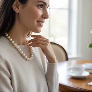 Elegant Pearl Necklace for Women Looks great on everyone Perfect for Brides